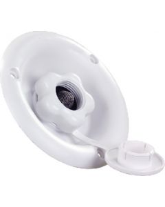 JR Products City Water Dish Polar White - City Water Dish W/ Plastic Check Valve