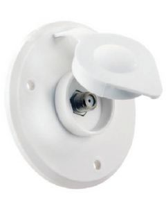 JR Products Cable Tv Plate  Polar White