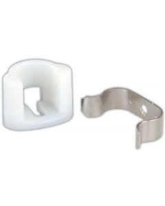 JR Products Nylon Friction Catch W/Met Cl. - Friction Catch W/Metal Clip