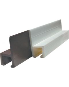 JR Products Type C-Wall Mt-In Slide Trk Br - Wall Mounted Internal Slide Track&#44; Plastic - Type C