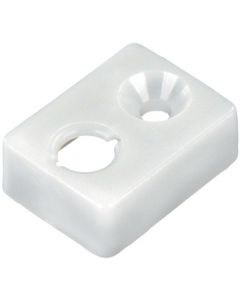 JR Products Type E- End Stop White