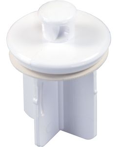 JR Products 1-1/4In Repl Stopper Polar Wht - Jr Parts & Accessories small_image_label
