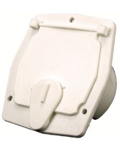 JR Products Square Cable Hatch Off/Wht - Cable Hatch small_image_label