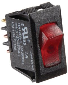 RV Designer Switch-Ill Rockr 125V Blk W-Rd small_image_label