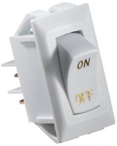 RV Designer Switch-Rockr 10A Wht Gold-Text small_image_label