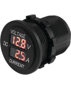 SeaDog 421625 Round Digital 4 to 30 Voltage & 10 Amp Meter Injected Molded Nylon small_image_label