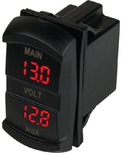 Cobra Dual Voltmeter Rocker Switch Style small_image_label
