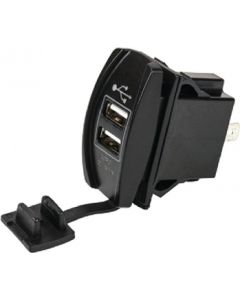 SeaDog 426520 Double USB 12V to 24V Input Rocker Switch Power Socket small_image_label