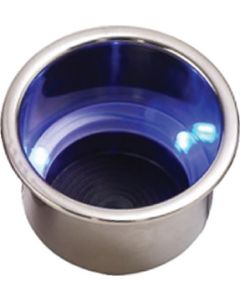 Seadog BLUE LED DRINK HOLDER W/DRAIN small_image_label