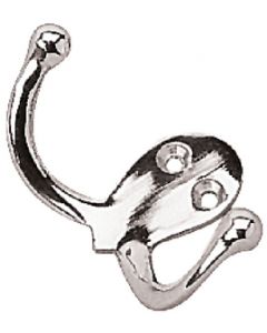 Seadog Chrome Brass Double Coat Hook small_image_label