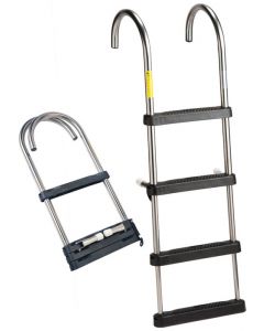 Garelick Stainless Steel Pontoon Ladder, 4-Step, 51" Pontoon & House Boat Ladders small_image_label