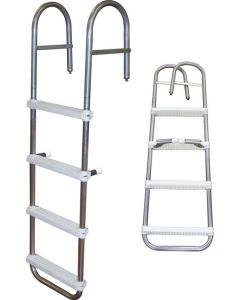 JIF Marine, LLC Pontoon Boarding Ladder, 4-Step, 39" - JIF Marine Products
