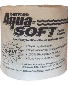 Thetford Aqua Soft Single Roll2 Ply - 2-Ply Rapid-Dissolve Aqua-Soft Toilet Tissue small_image_label