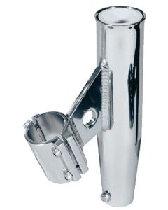 Lee's Tackle Lee s Clamp-On Rod Holder - Silver Aluminum - Vertical Mount - Fits 1.900" O.D. Pipe small_image_label