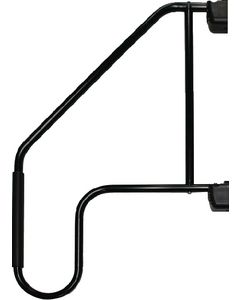 Hand Rail Blk W/ Low Loop Grip - Extended Lend-A-Hand Rail  small_image_label