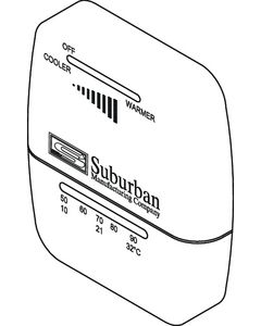 Suburban Mfg Wall Thermostat-Heat Only - Suburban Furnace Parts small_image_label