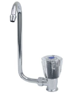 Scandvik Fold Up/Down Boat Tap, Clear Knob, Cold Water Faucet small_image_label