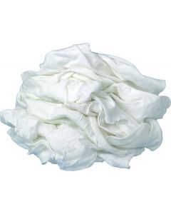 Buffalo Industries White Cloth Rag, Medium-Weight, 1/2 lb. Bag