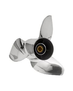Honda Marine PowerTech Performance  15.25" x 25" pitch Standard Rotation 3 Blade Stainless Steel Boat Propeller small_image_label
