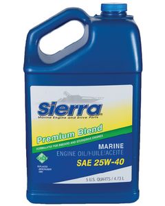 Sierra 25W-40 FC-W 4-Stroke Stern Drive Oil Kit (5 Qt Container), 18-9400-4 small_image_label