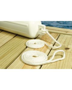 Seachoice Double Braided Nylon Fender Line, Yellow, 1/4" X 6' Fender Lines small_image_label