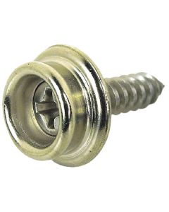 Seachoice Button Stud w/ Tapping Screw, Stainless Steel