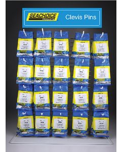 Seachoice Clevis Pin Display - 20 Piece CLEVIS PIN KIT 18-8 SS 20 PC