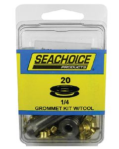 Seachoice Grommet Kit w/ Tool, 20/Pk