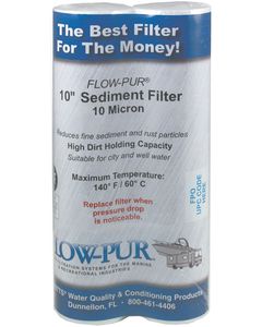 Flowmatic Systems Inc 10 Micron Sediment Filter(2Pk. - Twin Pack Sediment Filters small_image_label