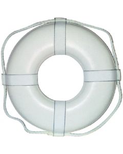 Cal-June 19 White Ring Buoy W/Straps small_image_label
