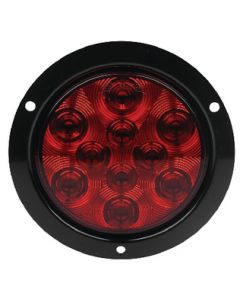 Led Tail Lght 4 Flng Red 10 Di - Led 4" Round Light With Mounting Flange  small_image_label