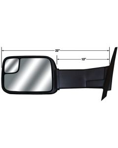 Cipa Mirrors 03-08 Ram Manual Ext Mirror - Magna Extendable Replacement Towing Mirrors