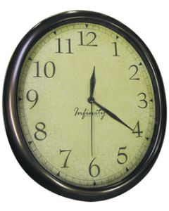 Manufacturers Select Oval Clock With Antiqued Back. - Oval Quartz Wall Clock