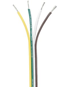 Ancor 16/4GA Flat Ribbon Wire, Brown/Green/White/Yellow, 100' small_image_label