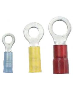 Ancor 12-10 Gauge 1/4" Stud Insulated Ring Terminals, Yellow, 4 small_image_label