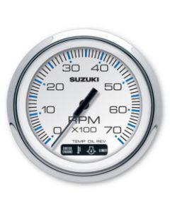 Suzuki 4" White Tachometer with Monitor Functions 99105-80101 small_image_label