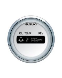 Suzuki 2" White Engine Monitor Gauge