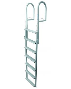 JIF Marine, LLC 7 Wide Step Retractable Dock Lift Ladder, Aluminum - Jif Marine small_image_label