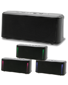 iLive Electronics iLive ISB224B Portable Bluetooth Stereo Speaker w/Color Changing Lights
