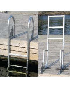 Dock Edge Dock Ladder 4 Step Flip Up Aluminum