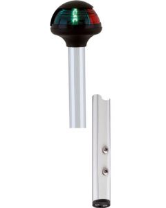 Attwood Pulsar Bi-Color Plug-In Pole Bow Light, 14" Angled, 2-Pin Standard Pole Navigation Light small_image_label