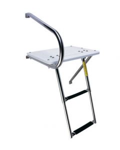 Garelick 2 Step Outboard Transom Platform & Telescoping Boat Ladder small_image_label