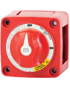 Blue Sea Systems Mini Battery Switch Dual Circuit Plus, Dual Position with Knob, M-Series