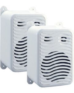 PolyPlanar Gunwale Mount Speakers, White, Pair small_image_label