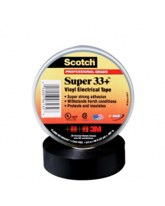 3M Scotch Super 33 Plus Vinyl Plastic Electrical Tape Black (Box Of 10) small_image_label