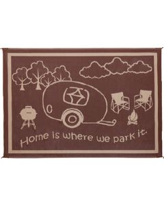 Mat-Rvhome 8'X11' Brown-Beige - Reversible Mats&#44; Themed  small_image_label
