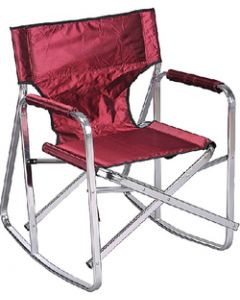 Ming's Mark Camping Chair Rocker Burgundy - Rocking Director'S Chair