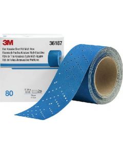 3M Blue Abrasive Hookit Sheet Roll, Multi-Hole