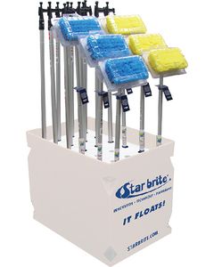 Starbrite Mixed Display With Boat Hooks Blue & Yellow Brushes - Star Brite small_image_label