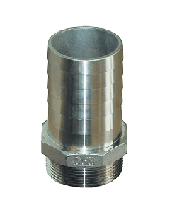 GROCO Stainless Steel Pipe to Hose Straight Fitting